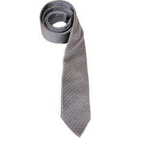 Suitsupply Italy Silk Necktie Gray Blue Teeny Flower Floral Mint 58" X 3”